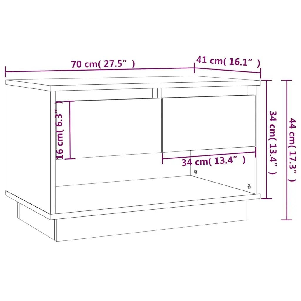 White High Gloss TV Cabinet with Drawers