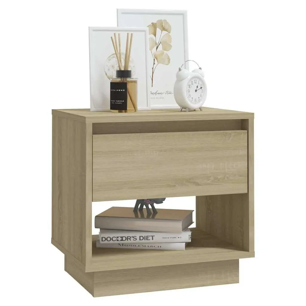 2 Piece Bedside Cabinet Set with Drawers