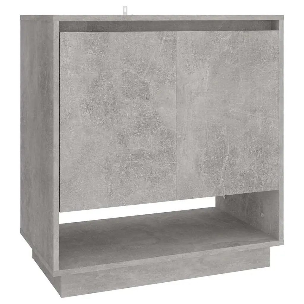 Grey Engineered Wood Sideboard Cabinet with Ample Storage