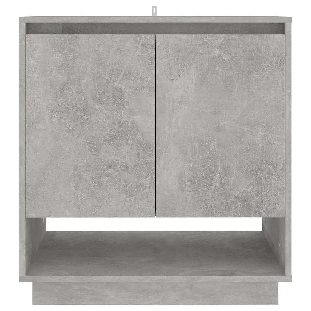 Grey Engineered Wood Sideboard Cabinet with Ample Storage