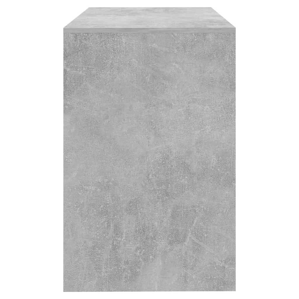 Office Desk Engineered Wood 101 x 50 x 76.5 cm Concrete Grey