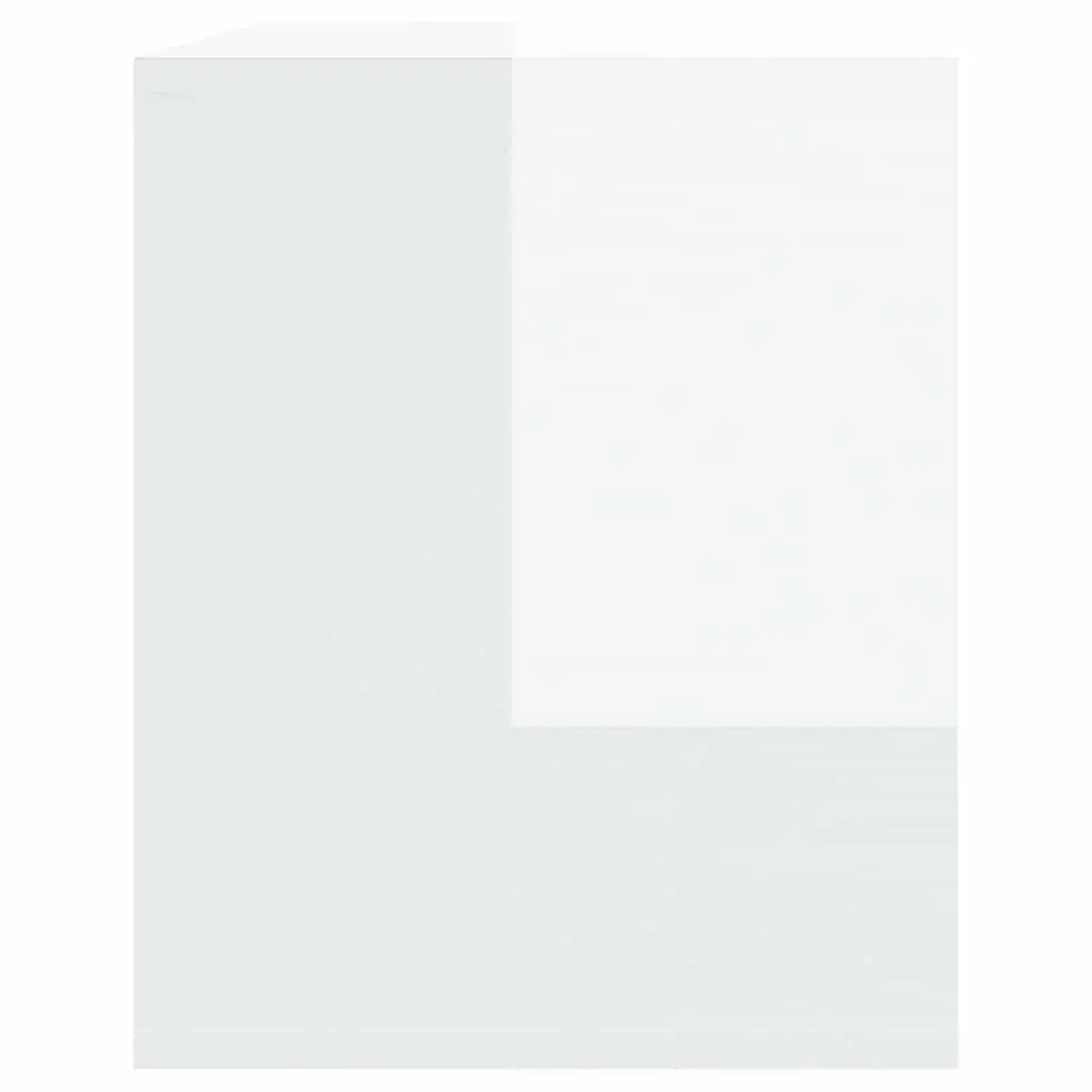 TV Cabinet Engineered Wood High Gloss 130x35x50cm White