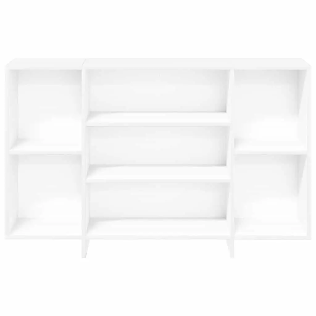 White Sideboard with Shelves for Storage