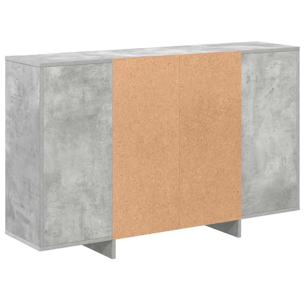 Grey Sideboard with Ample Storage Shelves