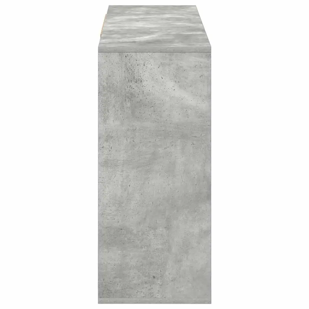 Grey Sideboard with Ample Storage Shelves