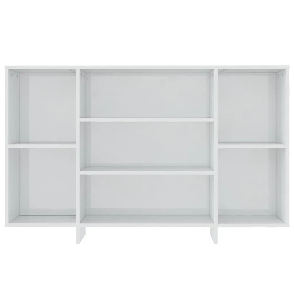 White High Gloss 4 Shelf Sideboard Storage