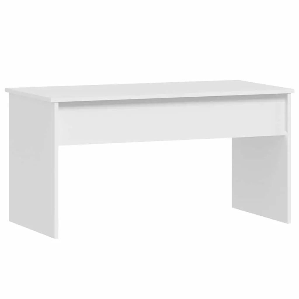 White Lift Top Coffee Table with Storage