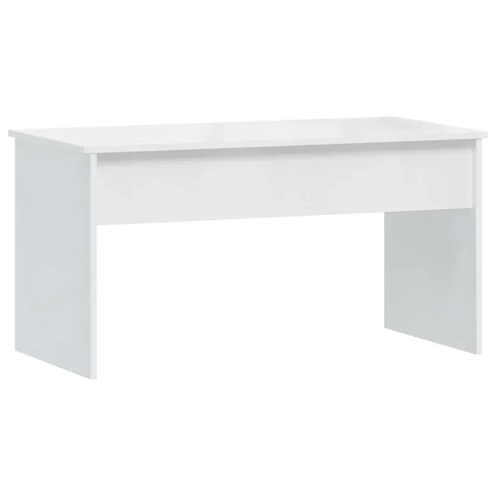 White Lift Top Coffee Table with Storage 102cm