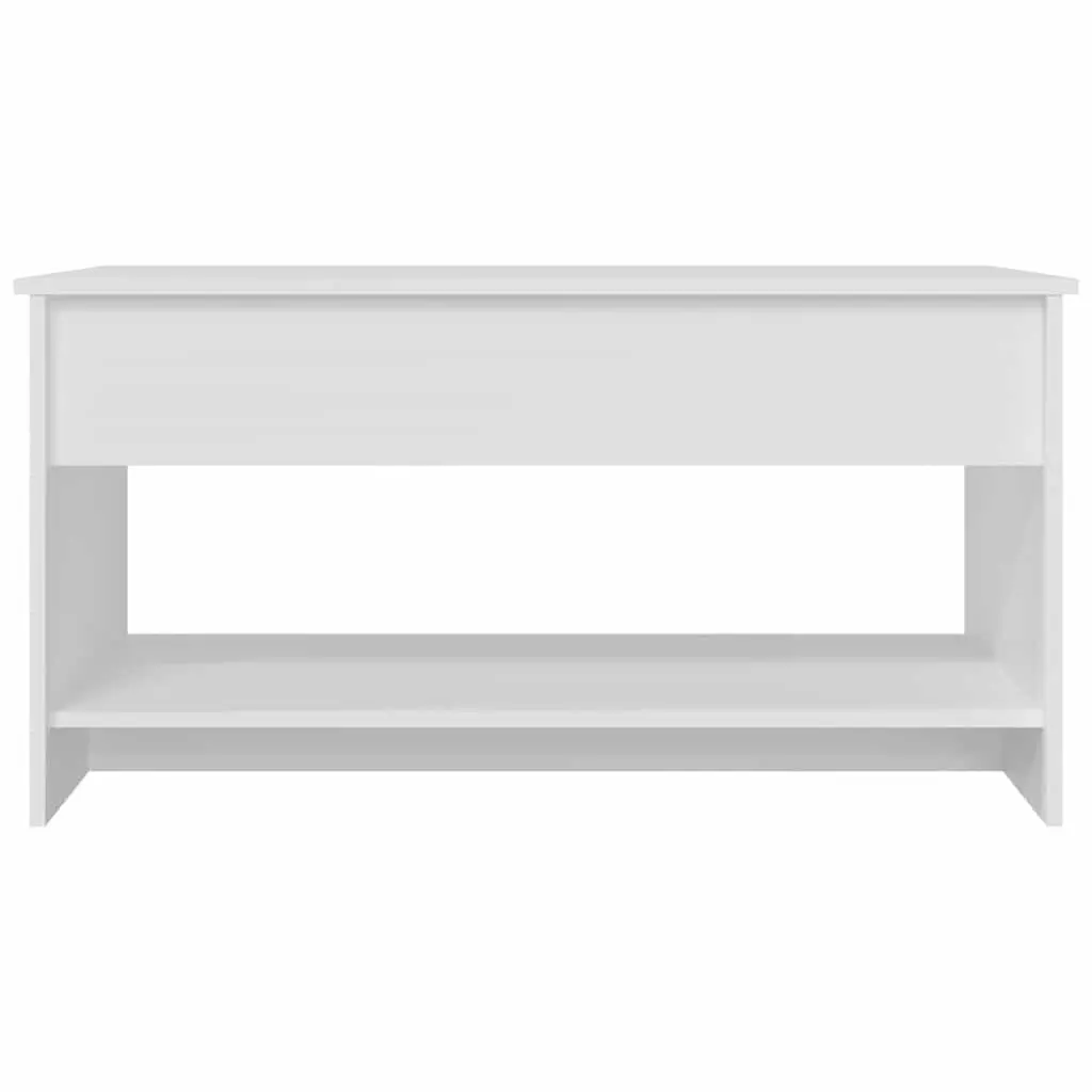White Coffee Table with Lift Top Storage