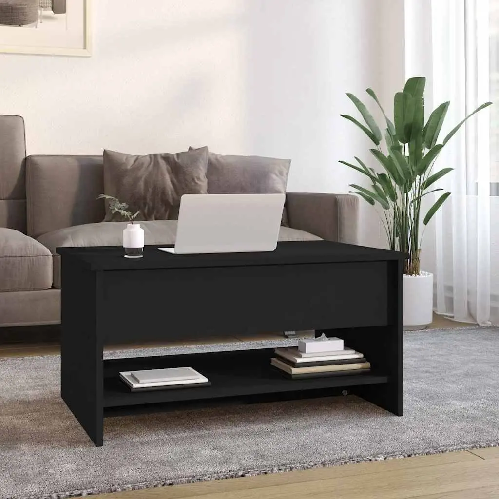 Black Lift Top Coffee Table with Storage