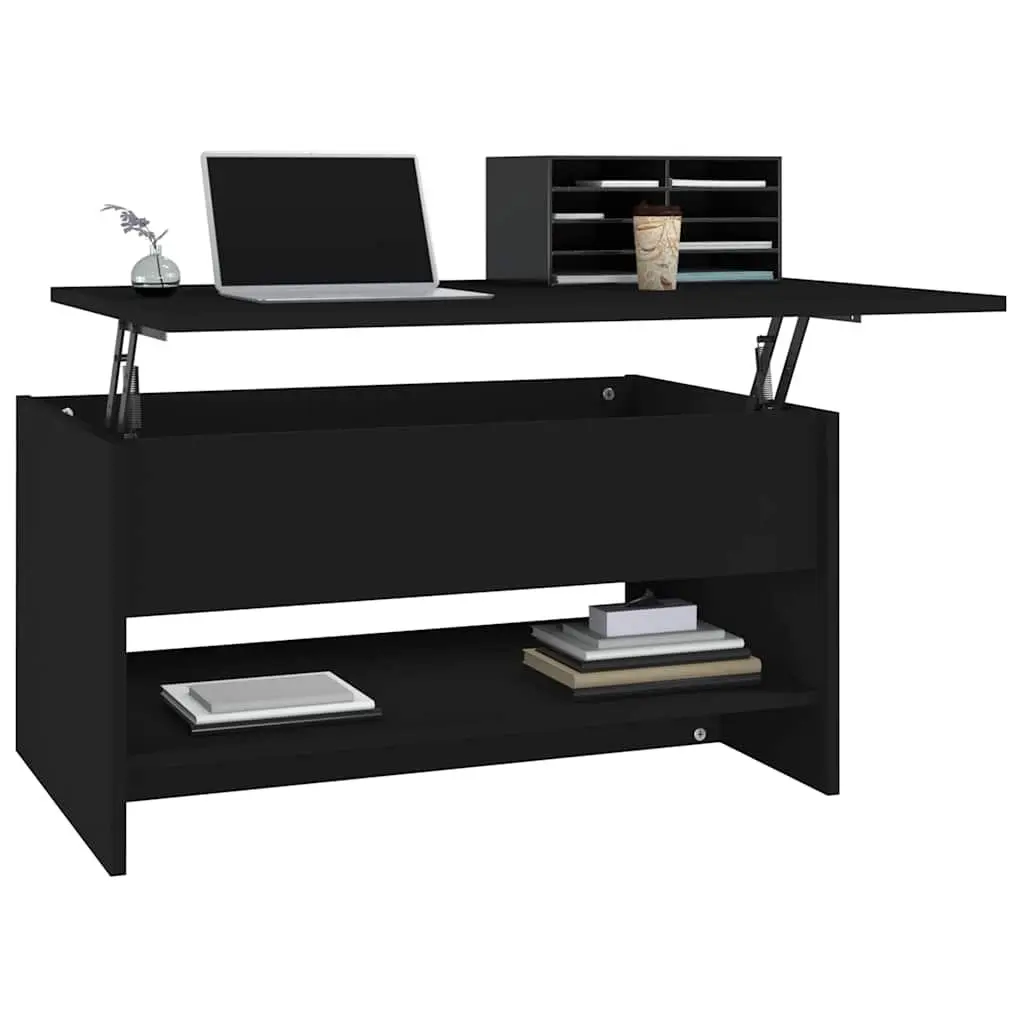 Black Lift Top Coffee Table with Storage