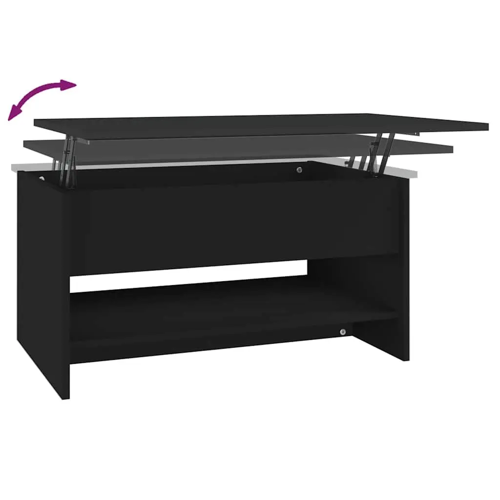Black Lift Top Coffee Table with Storage