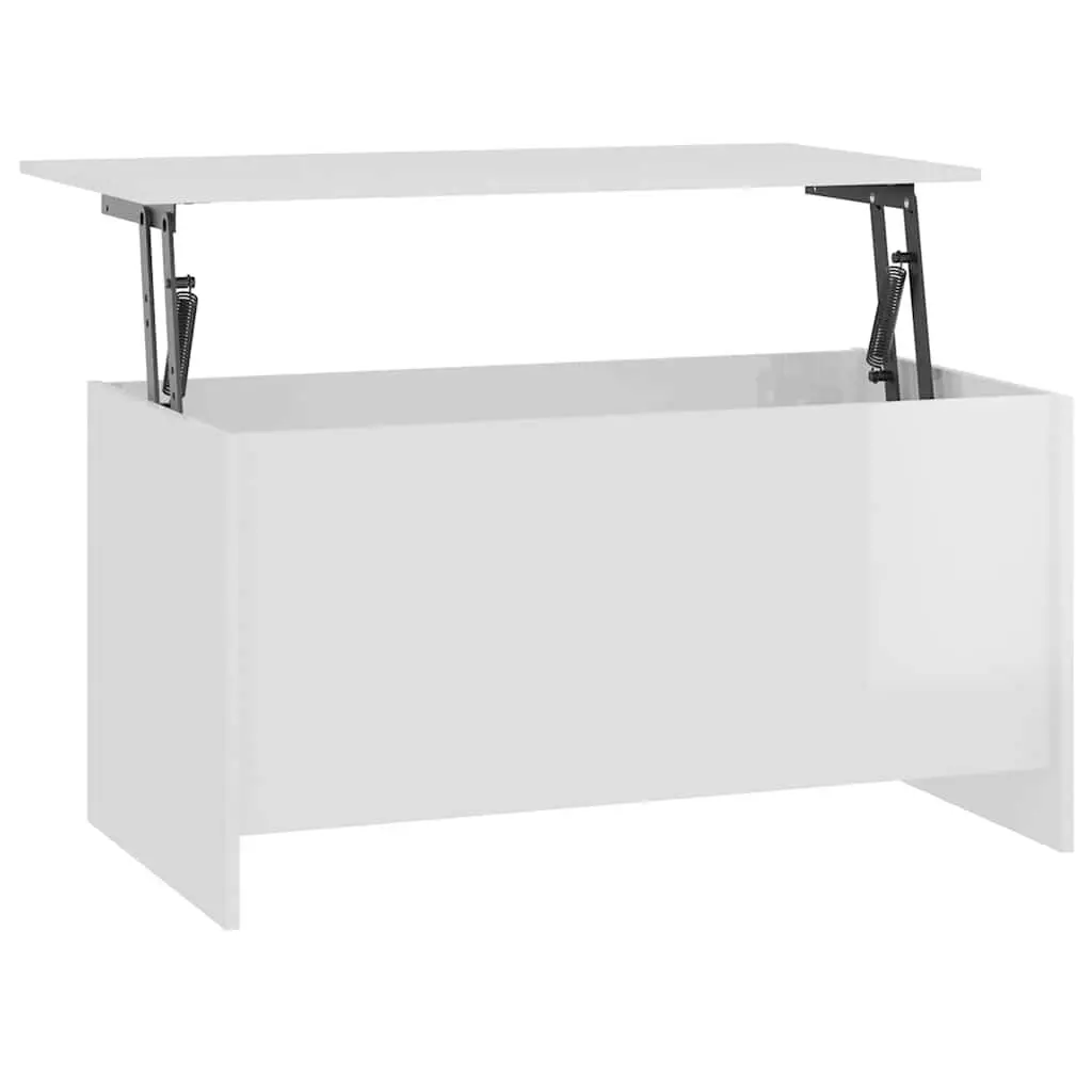 High Gloss White Lift Top Coffee Table