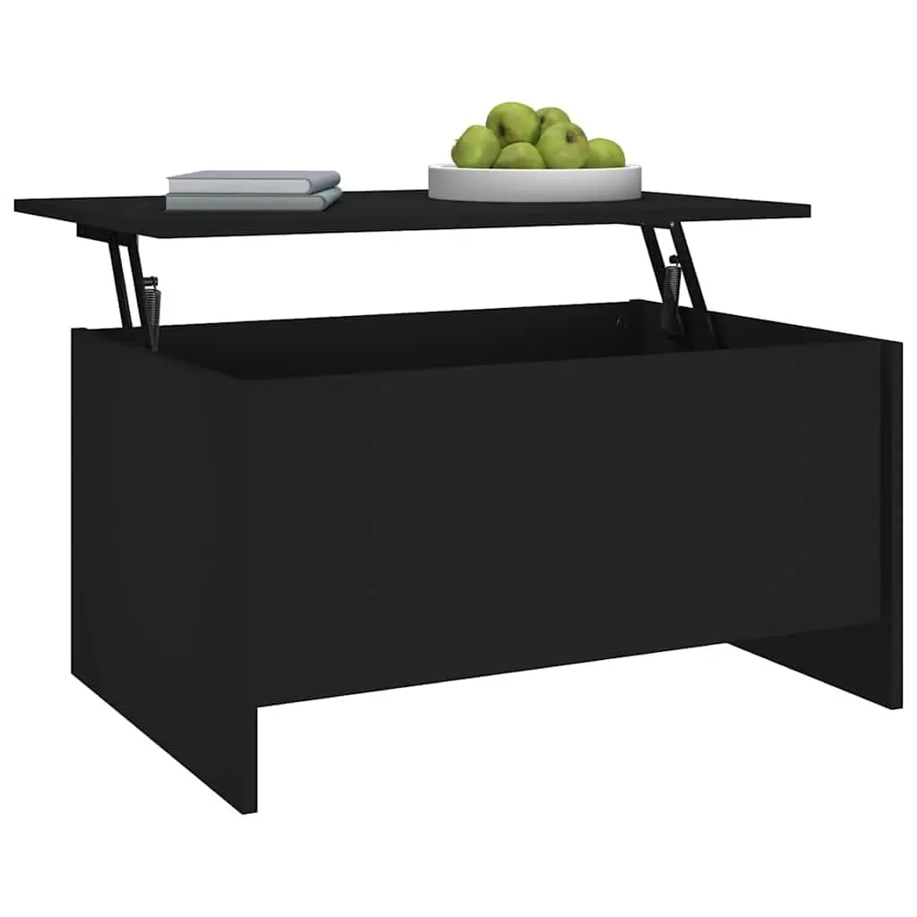 Coffee Table Lift-Top Black Storage Compartment Living Room Furniture Modern