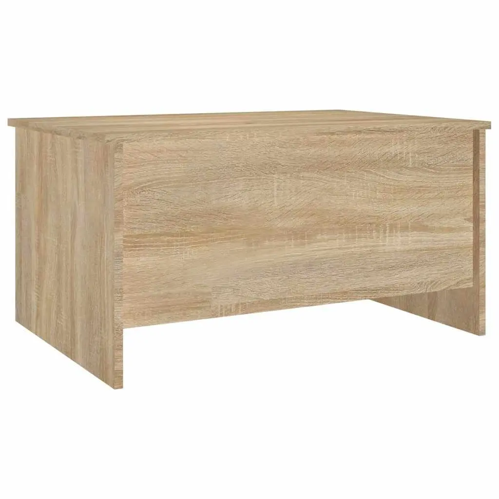 Lift-Top Coffee Table in Brown Engineered Wood with Storage