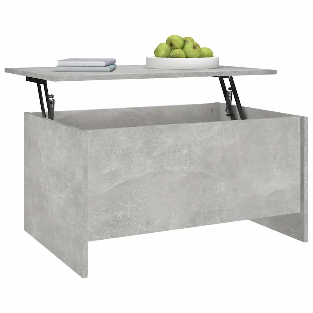 Lift-Top Coffee Table with Grey Engineered Wood
