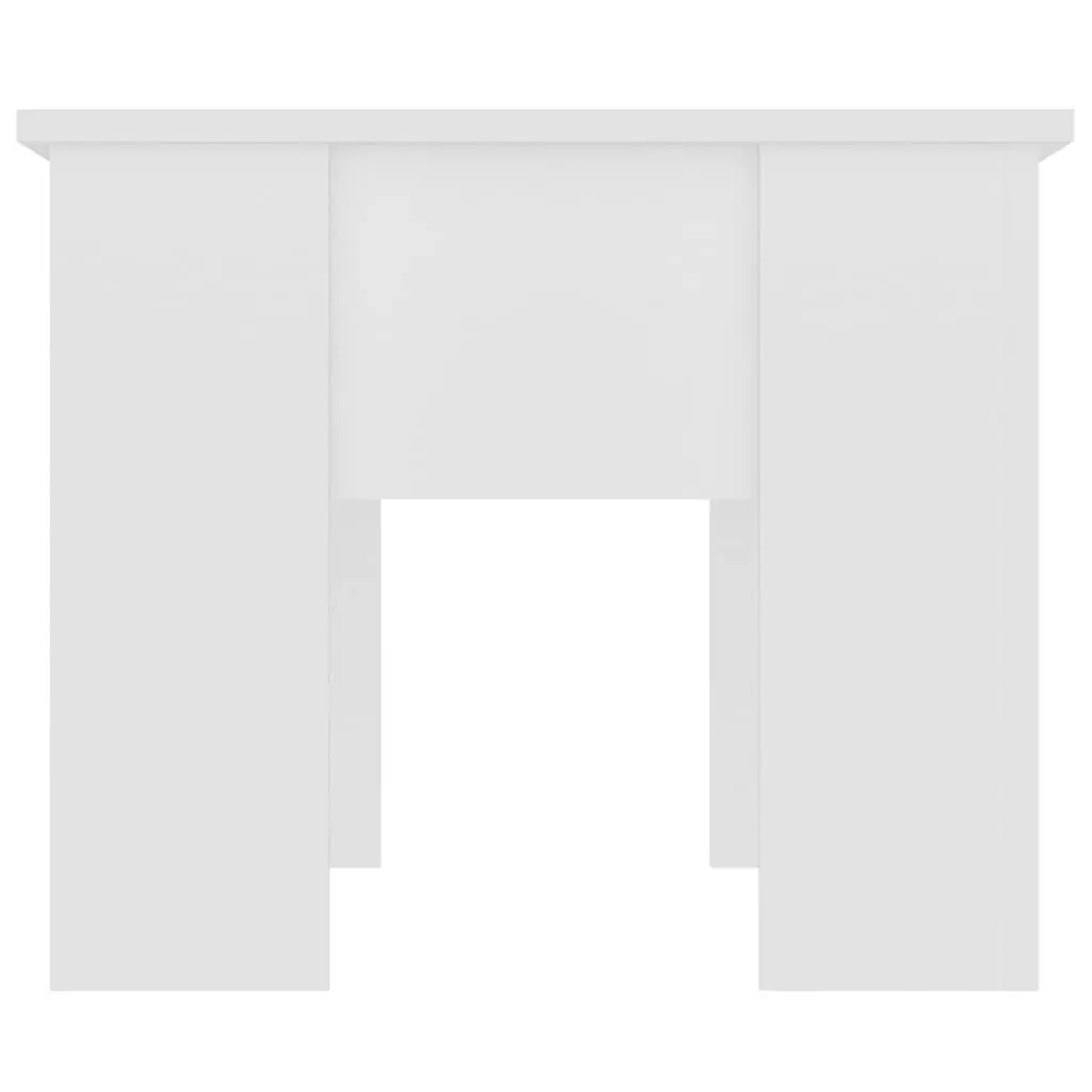 White Lift-Top Coffee Table with Storage