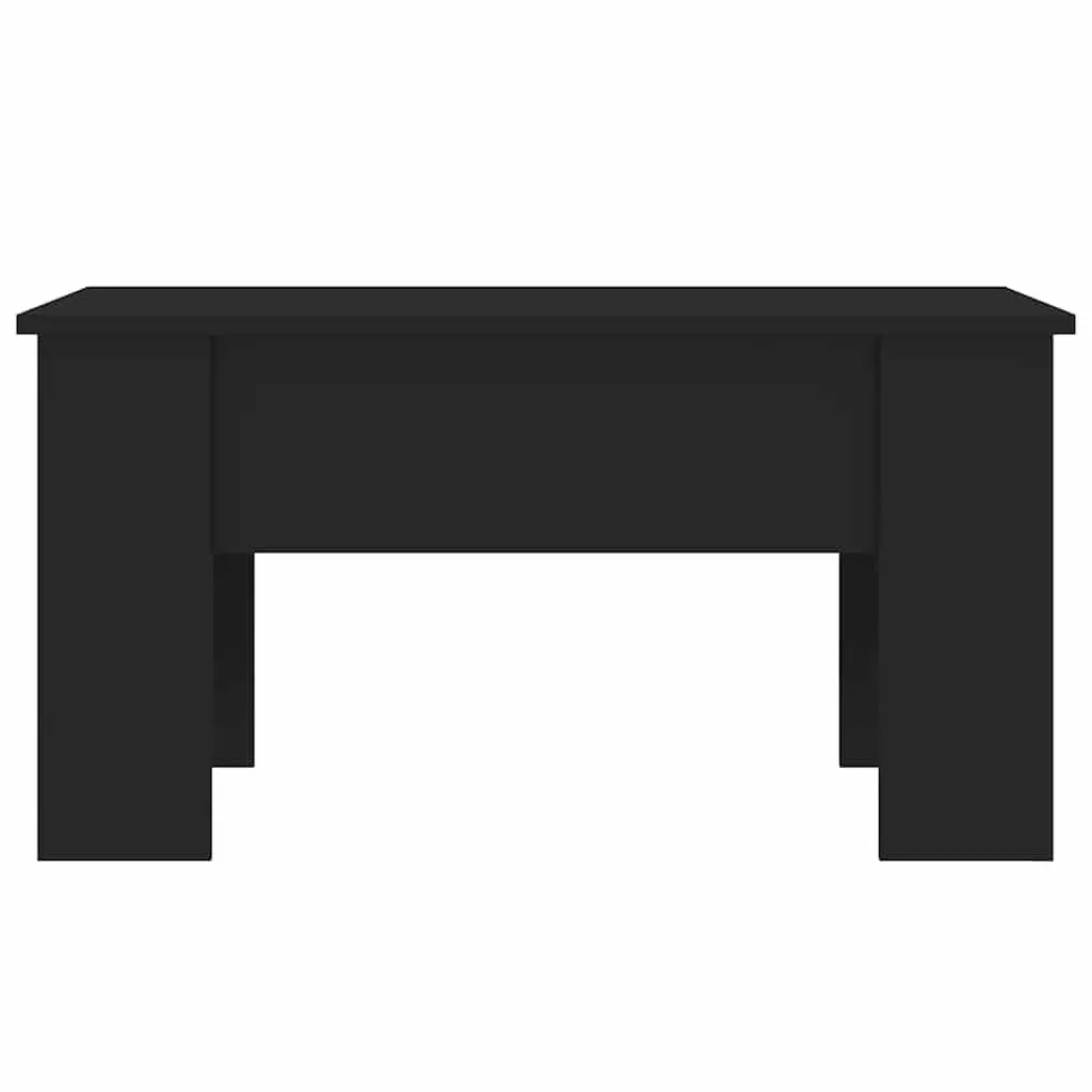 Lift Top Coffee Table with Black Finish and Storage