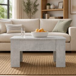 Modern Grey Lift Top Coffee Table for Living Rooms