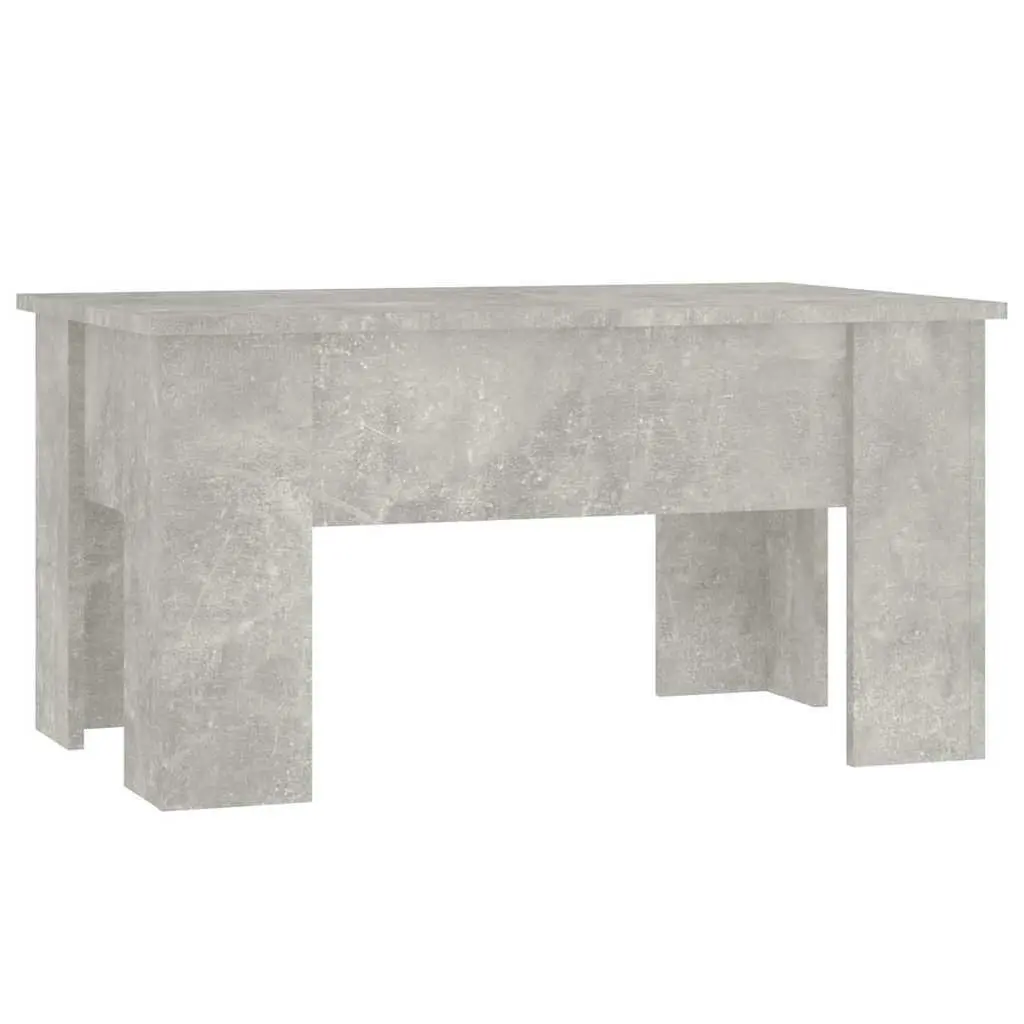 Coffee Table Engineered Wood Grey Lift Top Storage Modern 79 x 49 x 41 cm