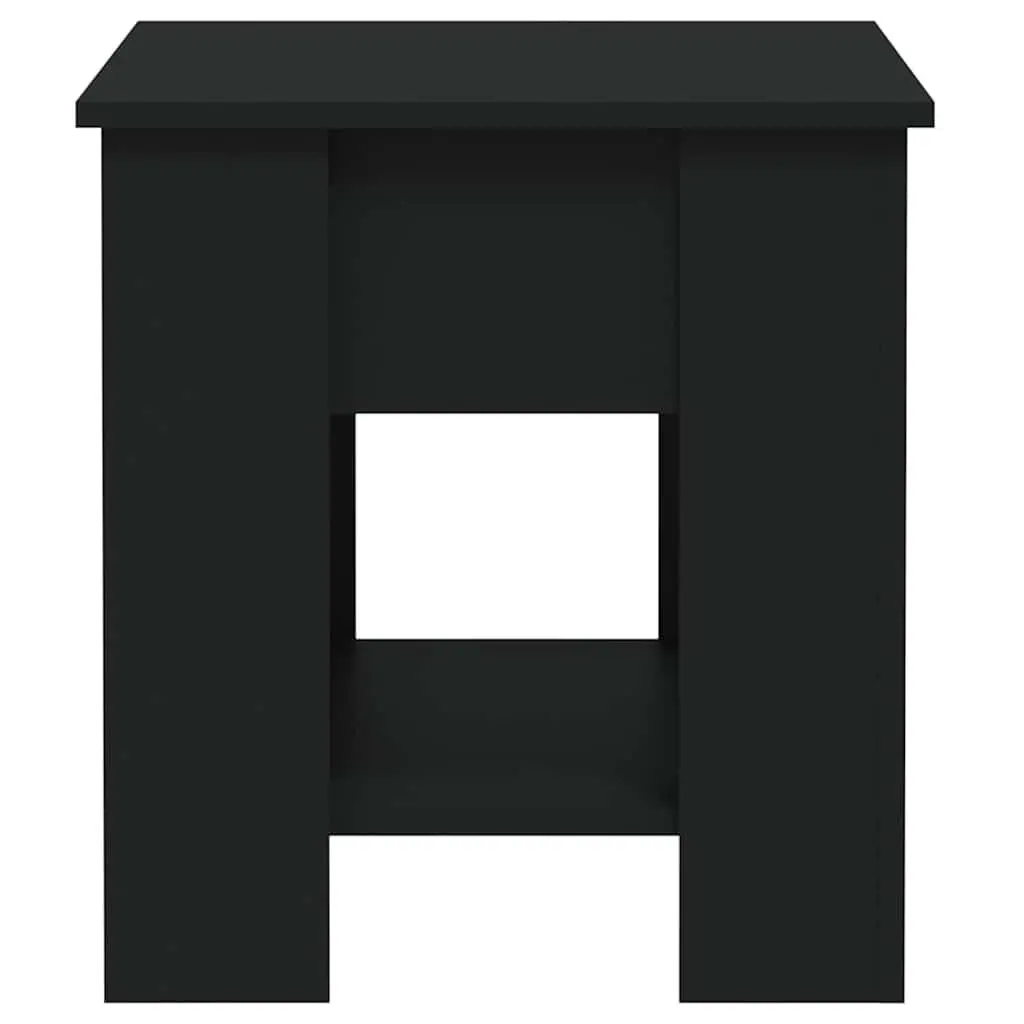 Coffee Table Engineered Wood 101L x 49W x 52H cm Black Lift-Top Storage Compartment