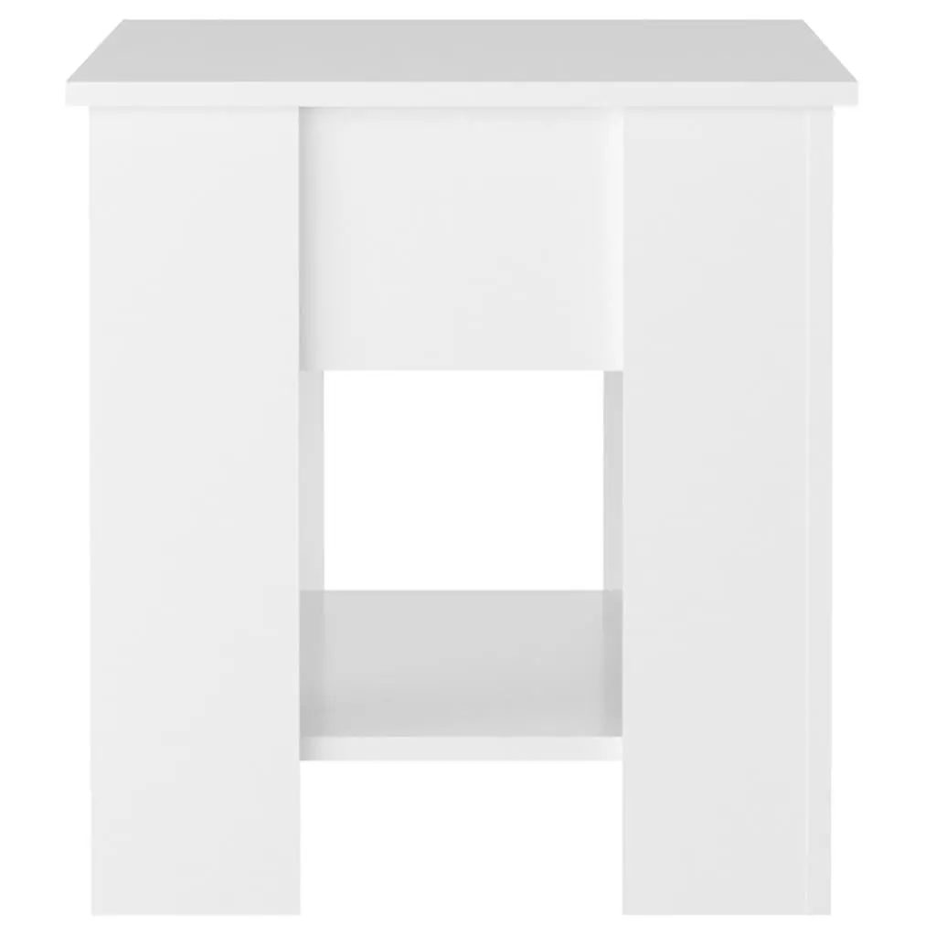 High Gloss White Coffee Table with Lift-Top Feature
