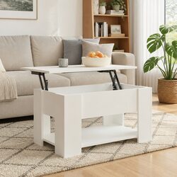 Stylish White Lift Top Coffee Table for Modern Homes