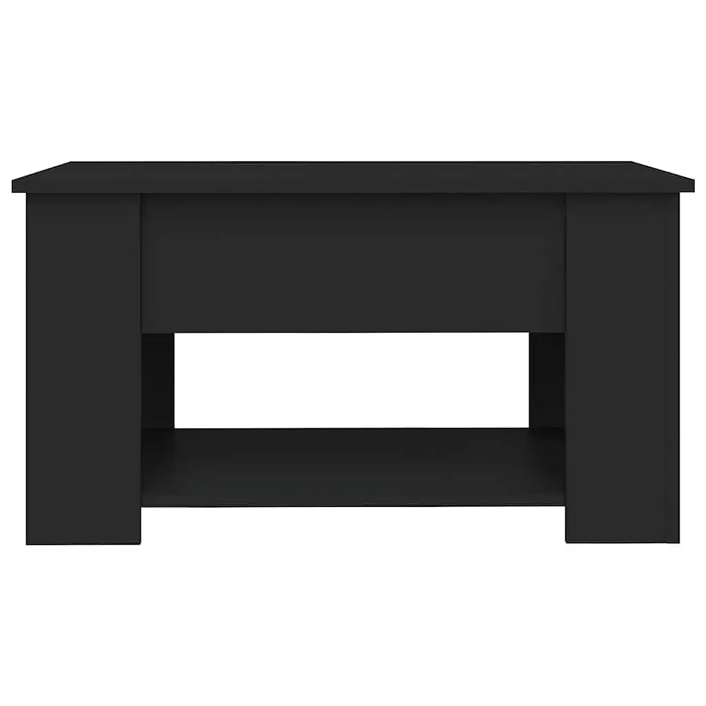 Black Lift-Top Coffee Table with Hidden Storage