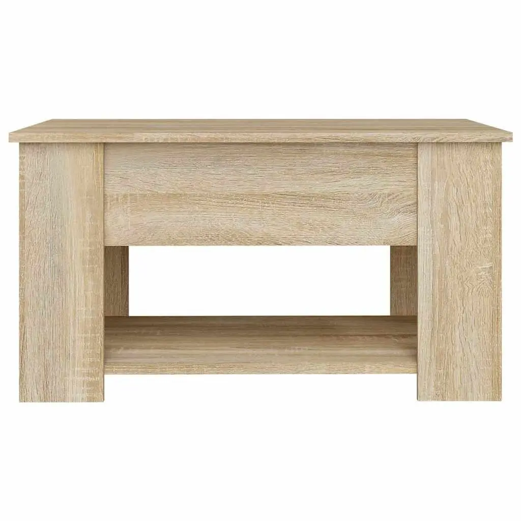 Brown Lift Top Coffee Table with Hidden Storage