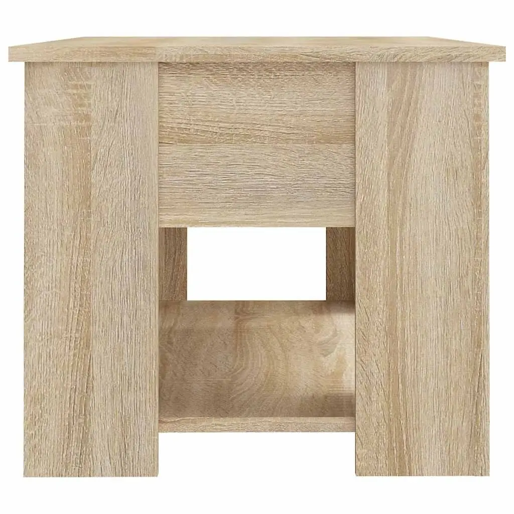 Brown Lift Top Coffee Table with Hidden Storage