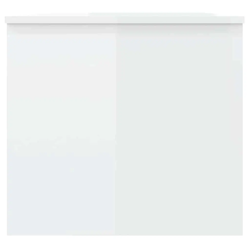 High Gloss White Coffee Table with Storage