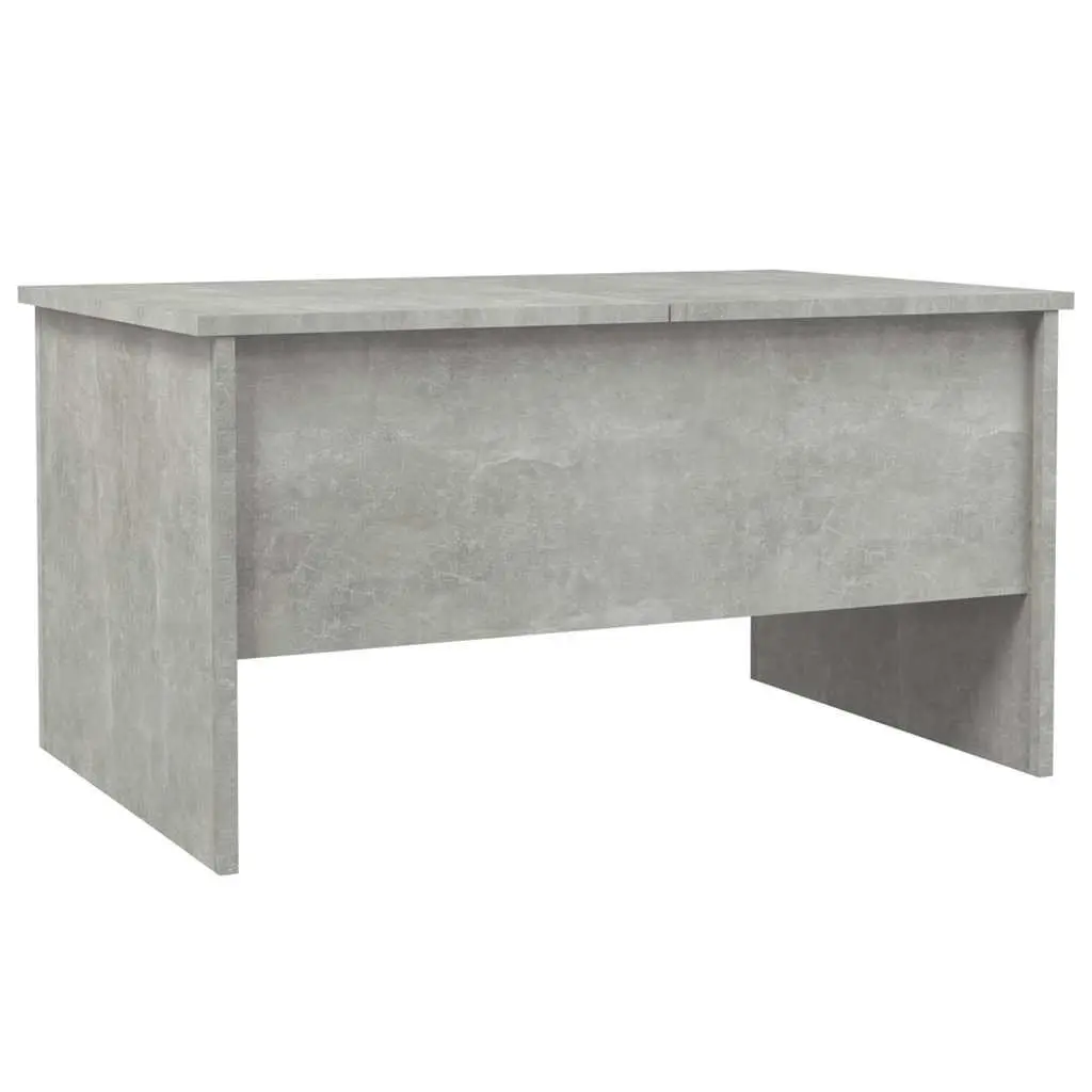 Grey Engineered Wood Coffee Table with Storage
