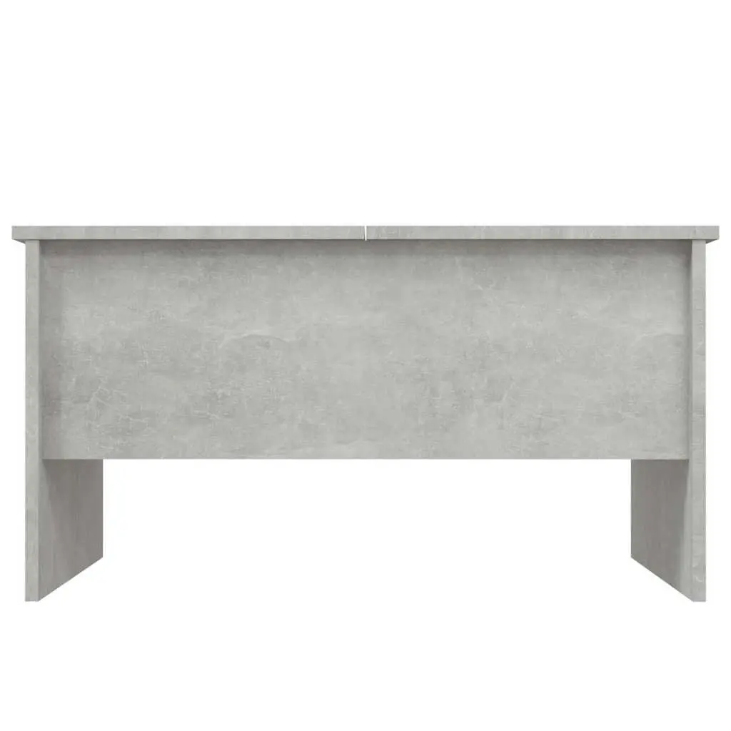 Grey Engineered Wood Coffee Table with Storage