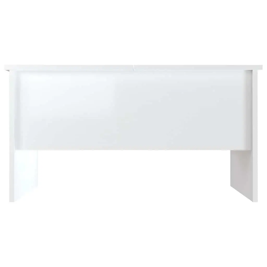 High Gloss White Coffee Table with Lift Top
