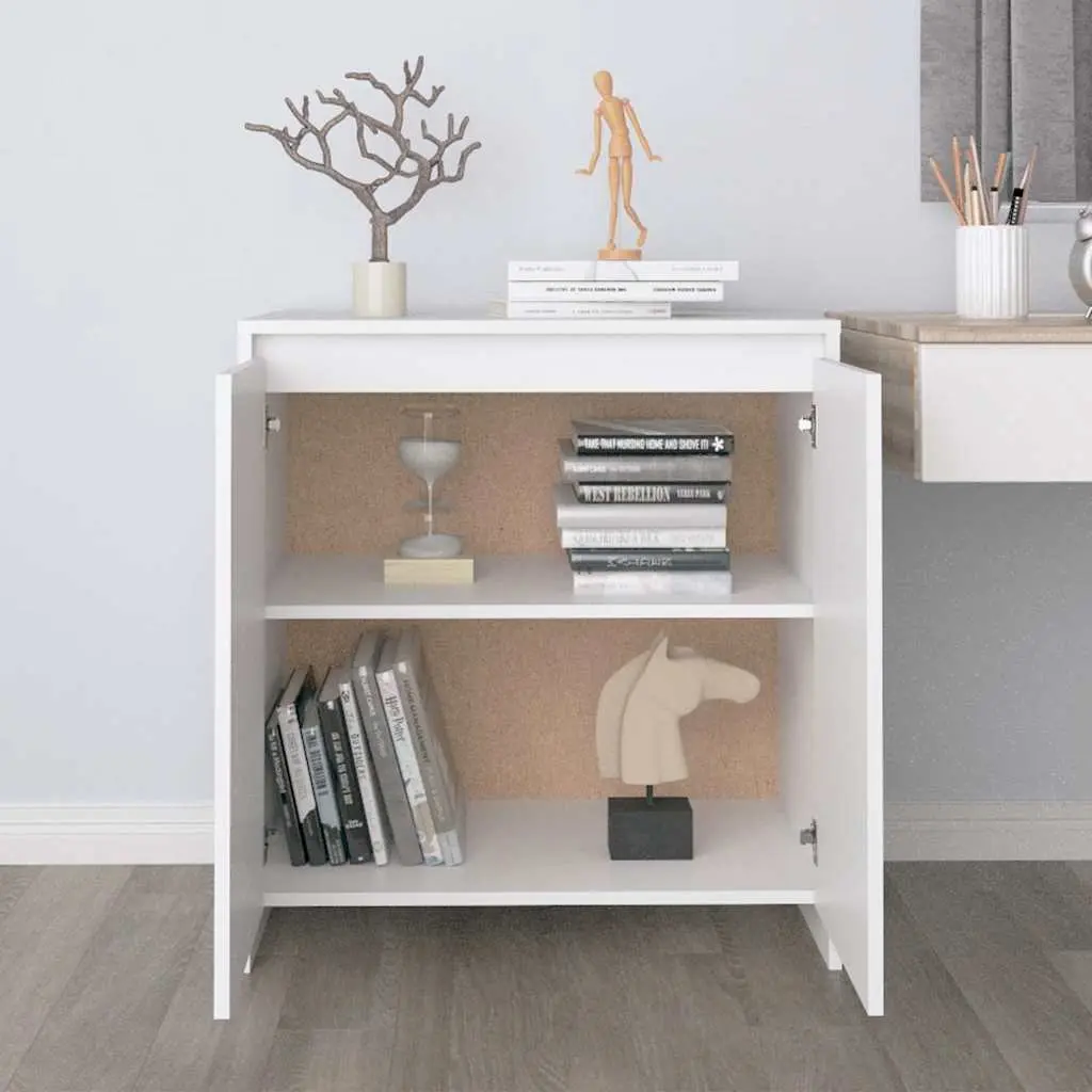 White Sideboard Cabinet with 2 Doors