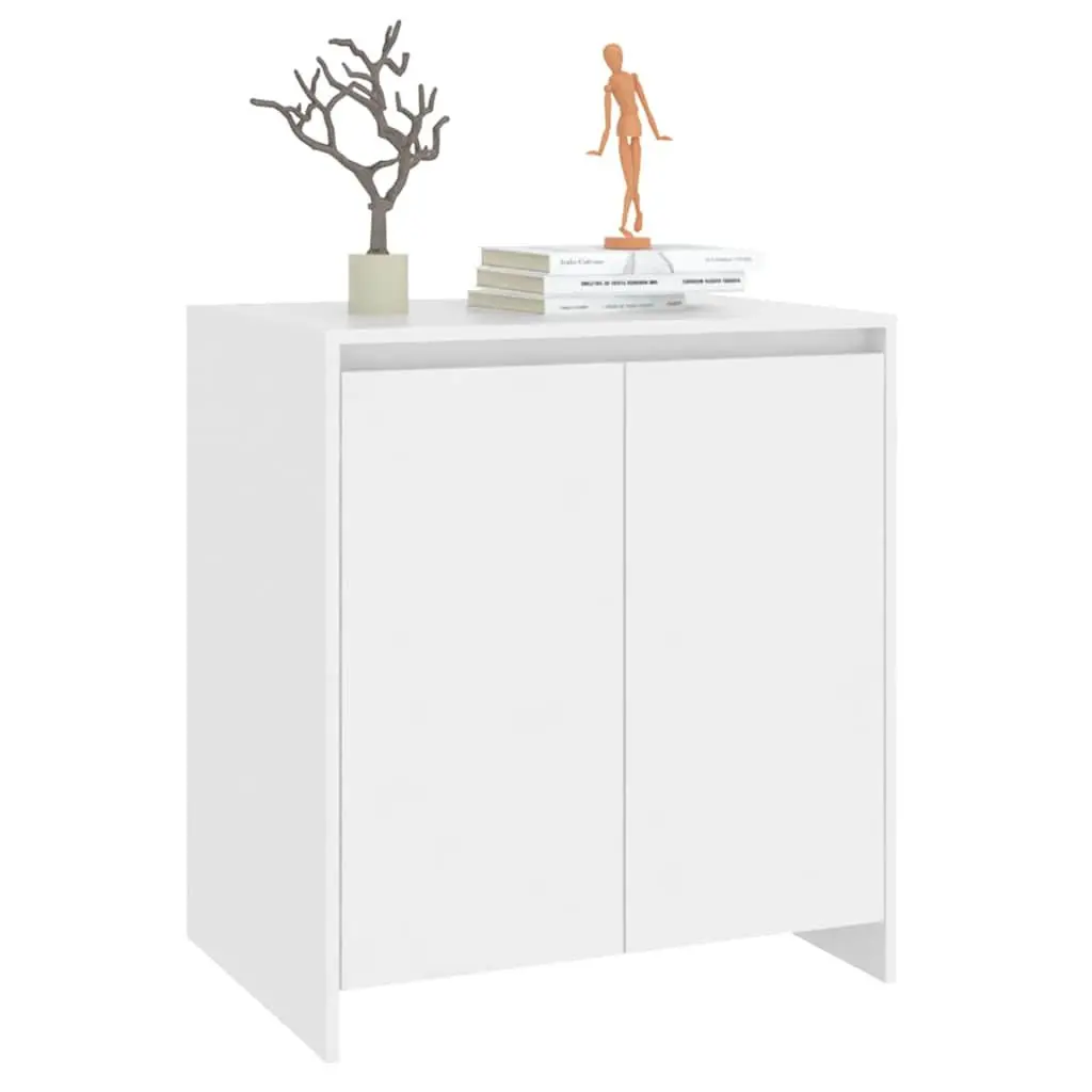 White Sideboard Cabinet with 2 Doors
