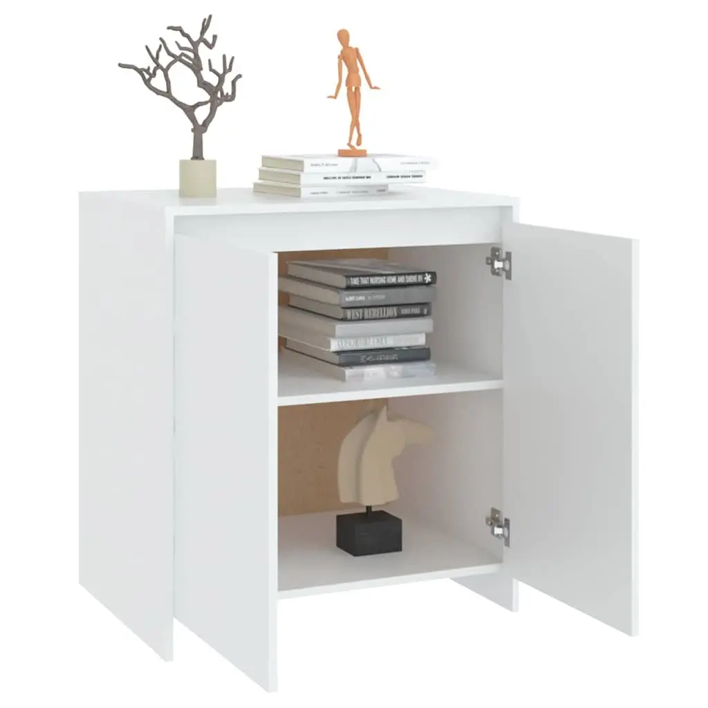 White Sideboard Cabinet with 2 Doors