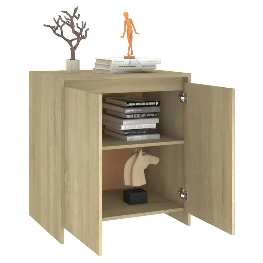 Beige 2 Door Sideboard Cabinet with Ample Storage