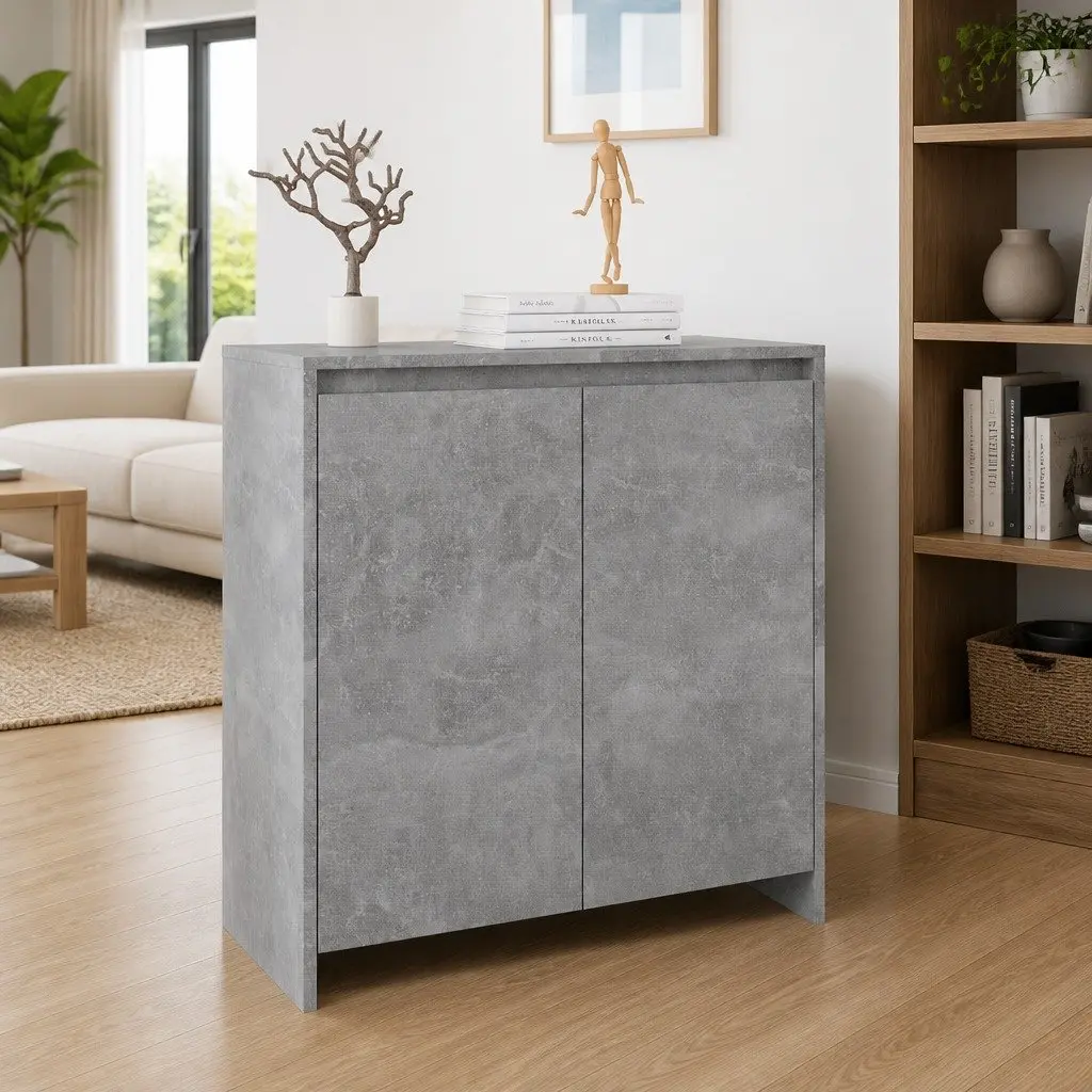 Grey Sideboard Cabinet for Storage and Display