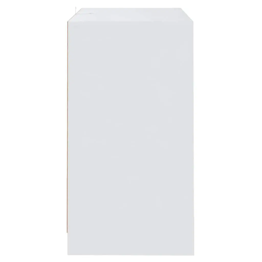 White Storage Cabinet Sideboard with 3 Drawers