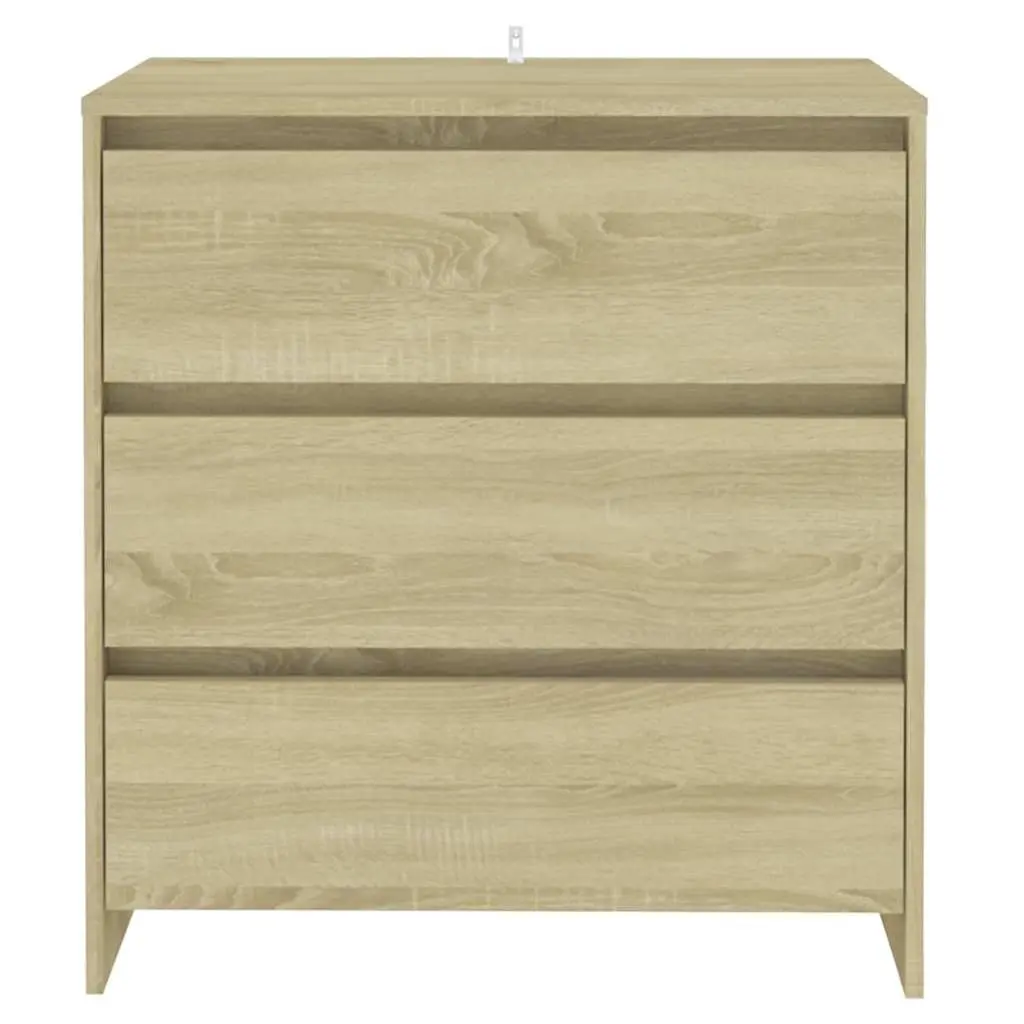 Brown Sideboard with 3 Drawers for Storage