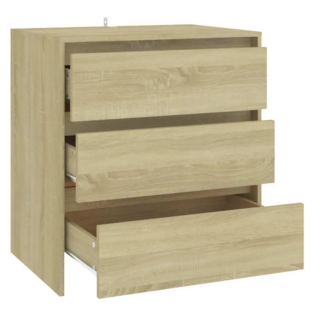 Brown Sideboard with 3 Drawers for Storage