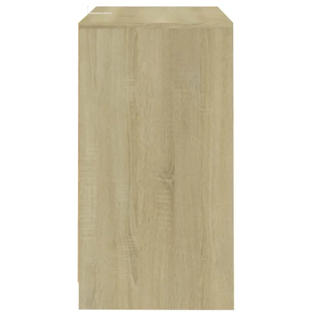 Brown Engineered Wood 4-Door Sideboard