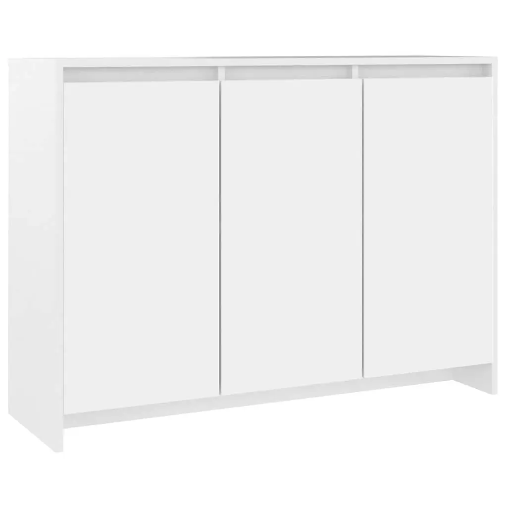 White 3-Door Sideboard Storage Cabinet