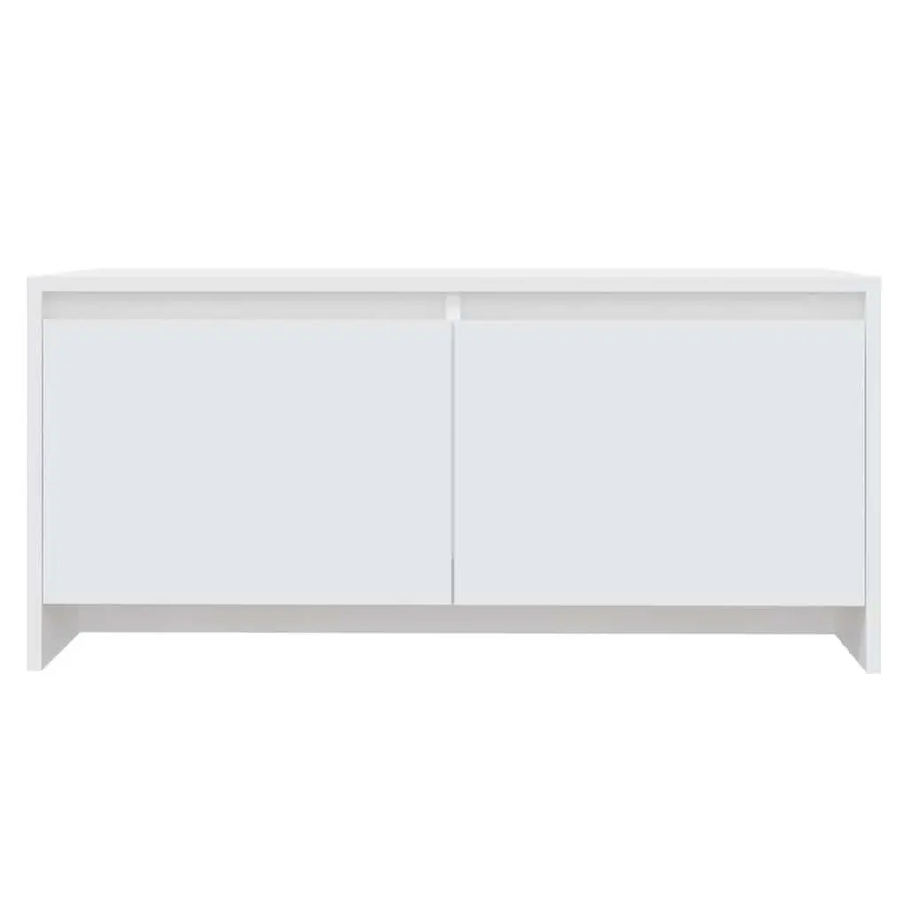 White Coffee Table with Storage Drawers