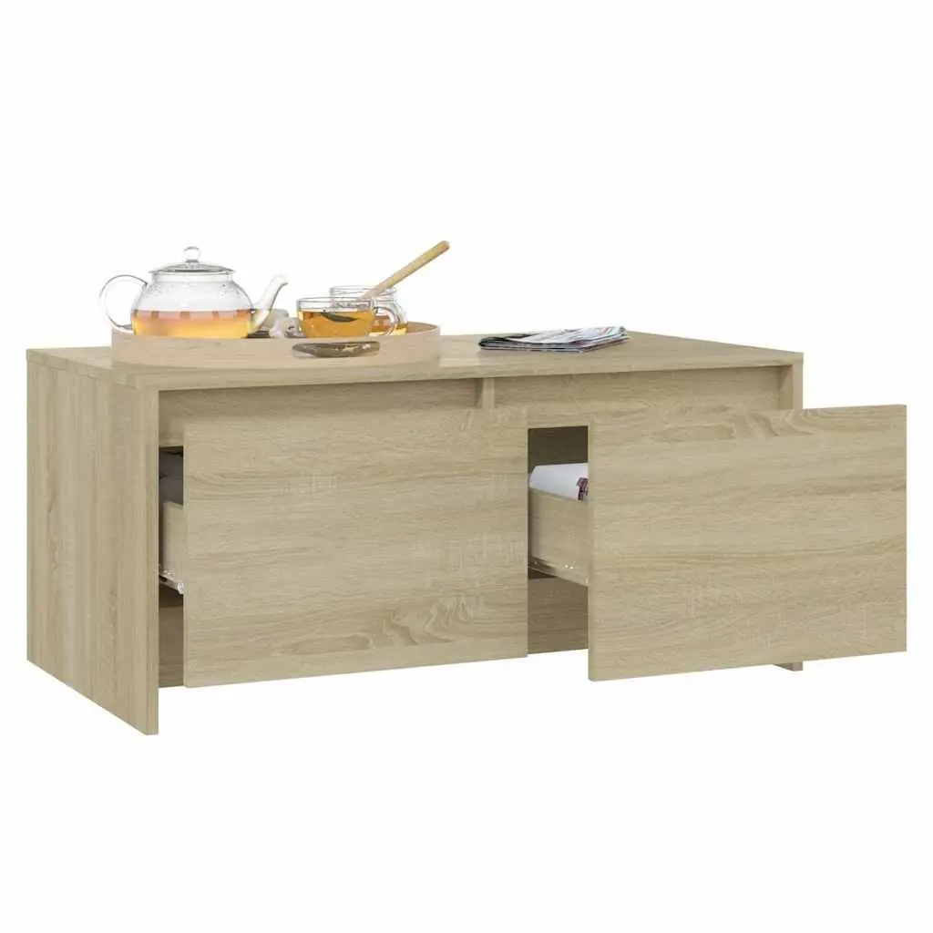 Coffee Table with Storage Drawers Modern Design Accent Living Room Furniture