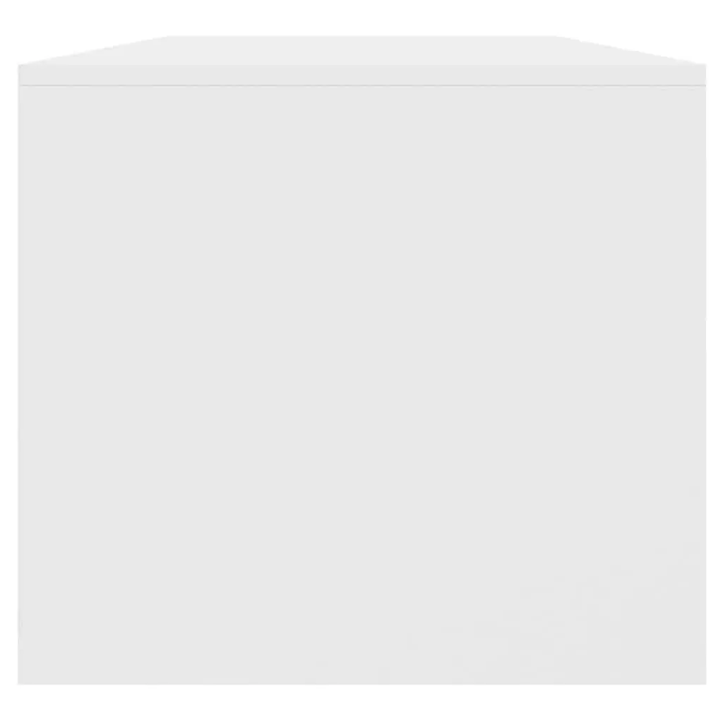 Coffee Table White Modern Design Living Room Storage Compartment Shelves