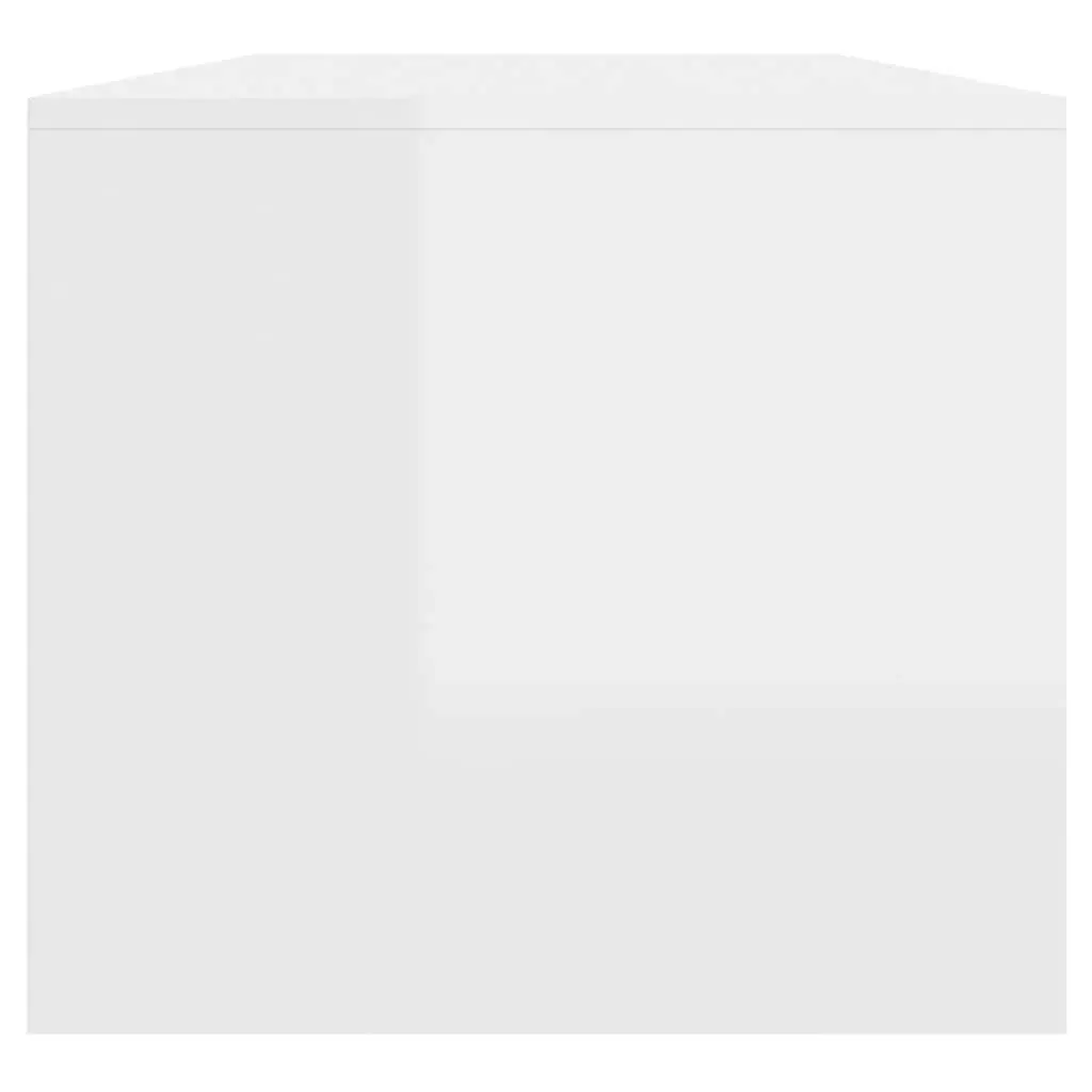 White Coffee Table with Storage Compartment