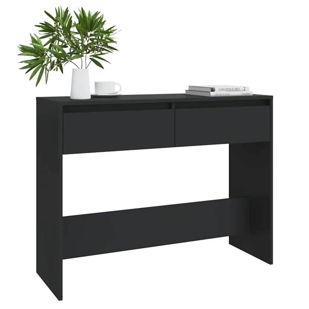 Black Console Table for Hallway and Living Room