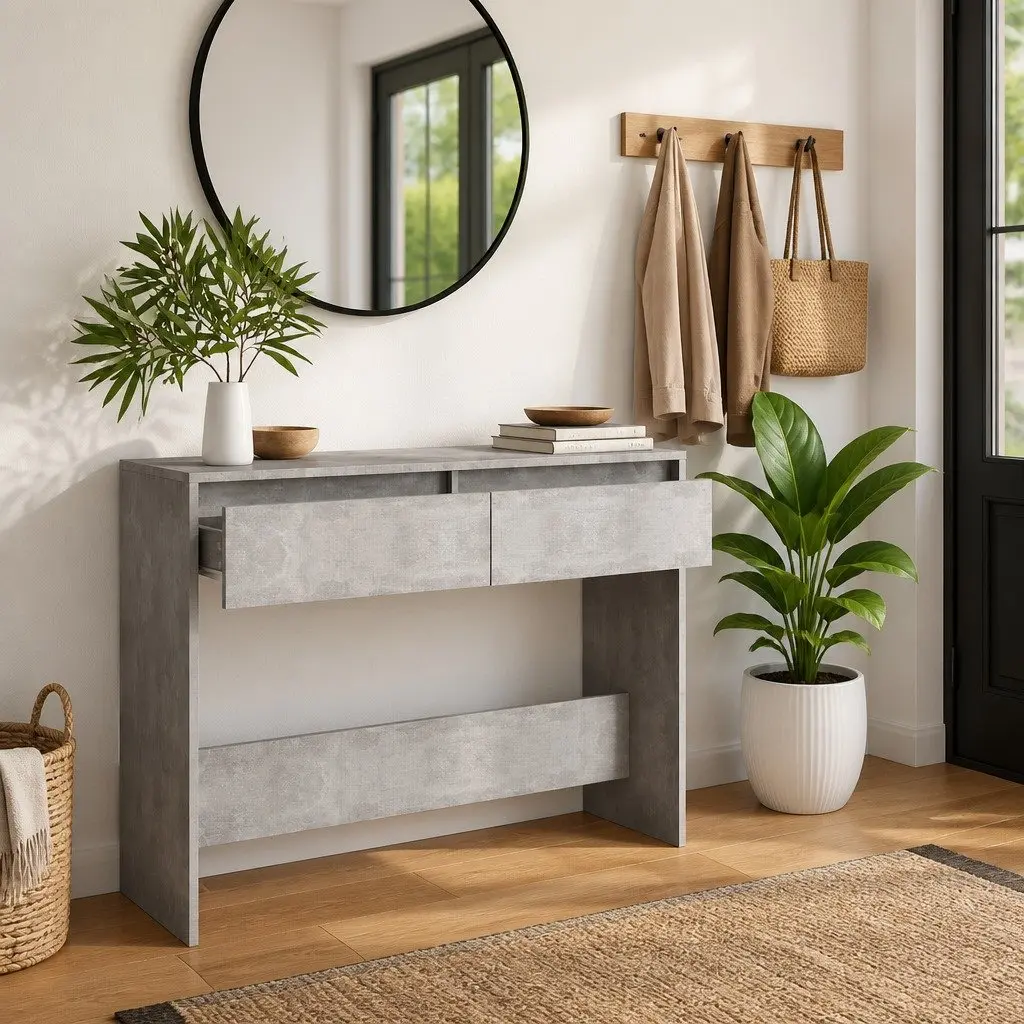 Grey Console Table for Home and Office